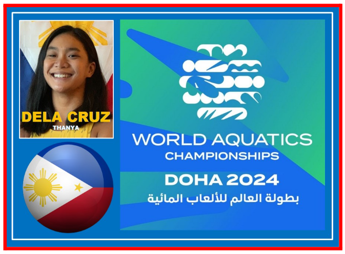 Philippines’ Thanya Angelyn Dela Cruz Competes in Women’s 100m Breaststroke at 2024 World Aquatics Championships
