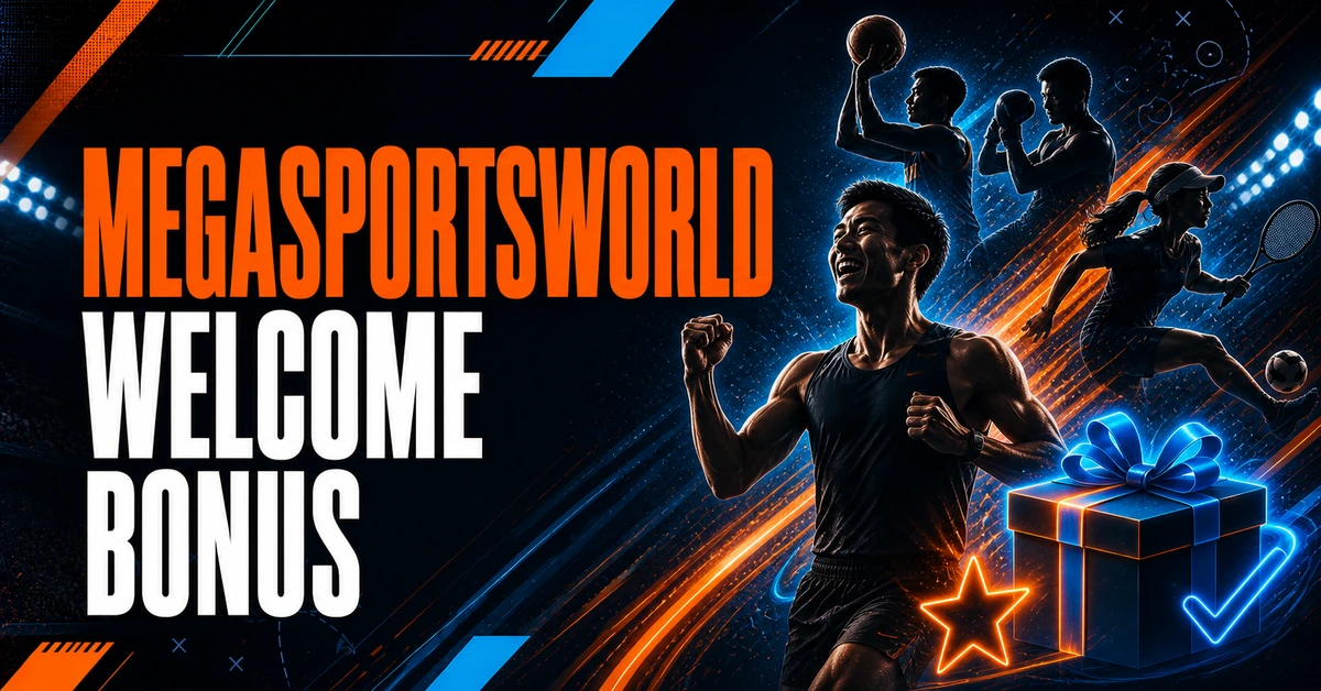 MegaSportsWorld welcome bonus featured image
